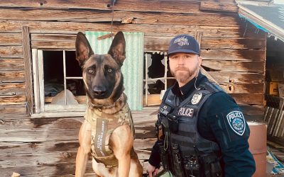 UPD K9 Pyro receives donation of body armor