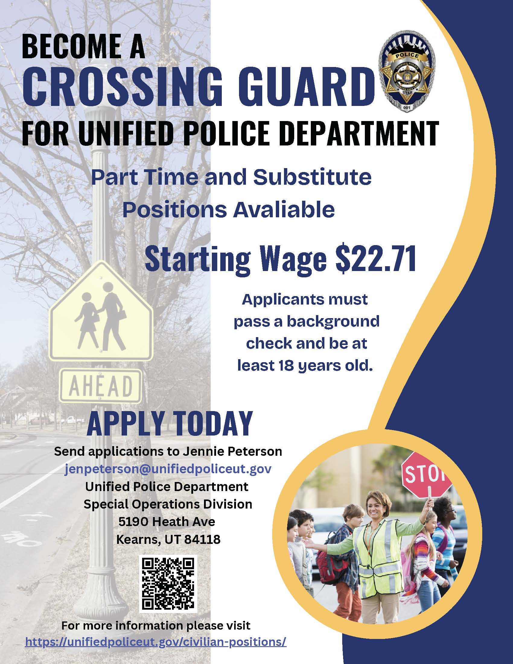 Crossing Flyer 2025 Crossing Guard Flyer